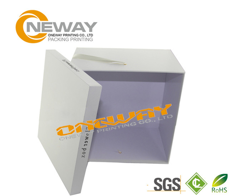 Tuck Top White Corrugated Flower Paper Box For New Year'S Gift
