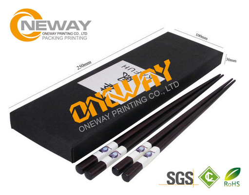 OEM Paperboard Printed Packaging Boxes For Chopstick , UV Offset Printing