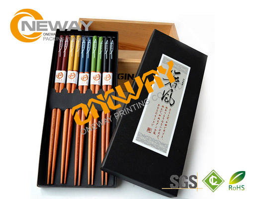 OEM Paperboard Printed Packaging Boxes For Chopstick , UV Offset Printing