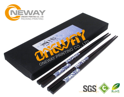 OEM Paperboard Printed Packaging Boxes For Chopstick , UV Offset Printing