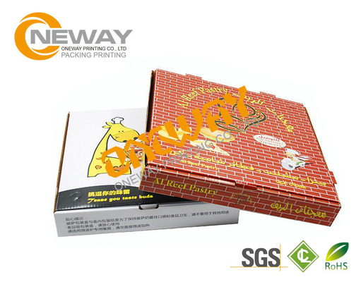 Shipping Printed Pizza Boxes / Custom Printed Food Boxes With Handles