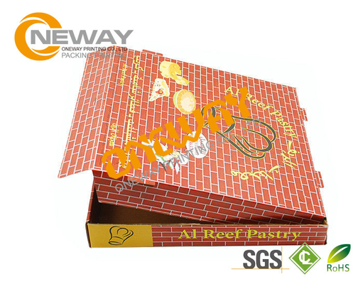 Shipping Printed Pizza Boxes / Custom Printed Food Boxes With Handles