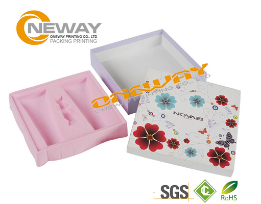 Clear Custom Printed Cosmetic Boxes / Cardboard Gift Boxes With Lids