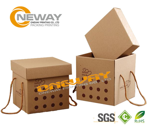 Food Kraft Paper Biscuit Packaging Boxes Customized With Matte / Glossy Lamiantioon