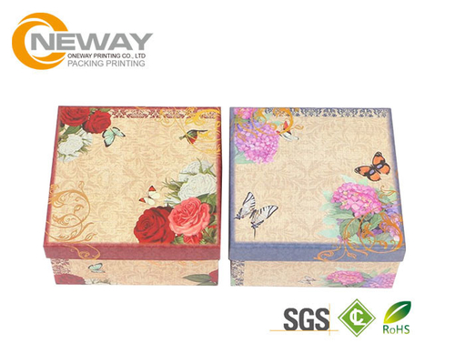 LOGO Printed Custom Gift Boxes With Lids  / Food Grade Paper Packaging Box