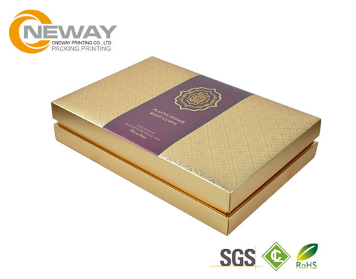 Color Paper Custom Gift Boxes , Cardboard Packing Box With Gold / Silver Stamping