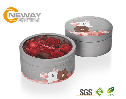 Lovely Custom Gift Flower Paper Box CMYK / Pantone Color for Girl Friend