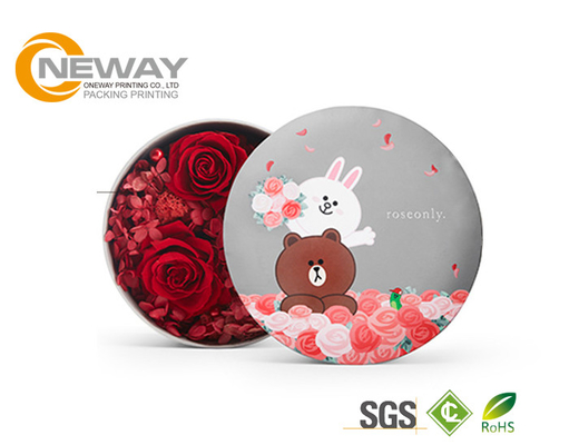 Lovely Custom Gift Flower Paper Box CMYK / Pantone Color for Girl Friend