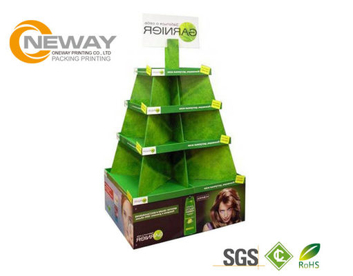 Foldable Eye Catching Strong Cardboard Display Stands For Skin Care Products