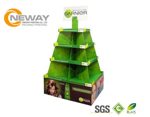 Foldable Eye Catching Strong Cardboard Display Stands For Skin Care Products