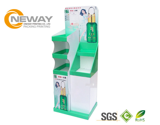 Show Beauty Paper Cardboard Display Stands / Gift cardboard pop displays With Pockets