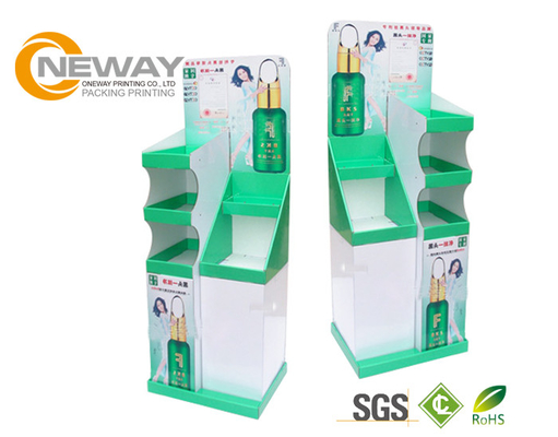 Show Beauty Paper Cardboard Display Stands / Gift cardboard pop displays With Pockets