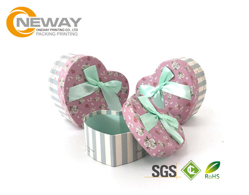 Fashion Rectangle Embossing Printing Flower Paper Box With Lids