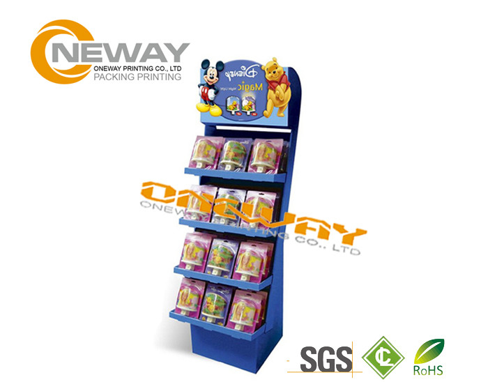 Professional Supply Popular Pop Up Cardboard Display Stands 5 layers
